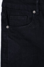 شلوار واید رویال جین دمپا کات مشکی قد 90 کد 200153 - تصویر 3