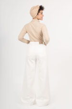 شلوار بگی رویال جین سفید  jackpot قد 110 کد 7000112 - تصویر 2