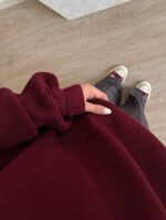 ٰشومیز بافت رنگ چری  کد 7000111 - تصویر 2