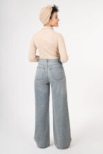 شلوار بگی رویال جین یخی قد 110 کد 7000113 - تصویر 2