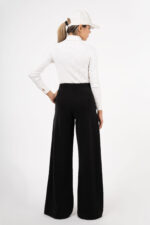 شلوار اویشو وارداتی رویال جین رنگ مشکی کد 4000153 - تصویر 2