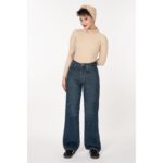 شلوار نیم بگ رویال جین جک پات آبی تیره قد 110 کد 70001117