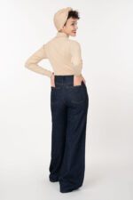 شلوار بگی رویال جین سورمه ای jackpot قد 110 کد 600012 - تصویر 2