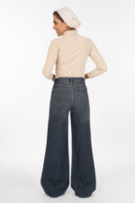 شلوار بگی رویال جین طوسی آبی تیره jackpot قد 110 کد 700401 - تصویر 2