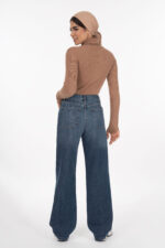 شلوار نیم بگ رویال جین جک پات آبی وسط قد 110 کد 8000169 - تصویر 2