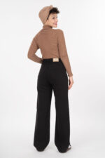 شلوار نیم بگ رویال جین  جک پات مشکی قد 110 کد 9000112 - تصویر 2