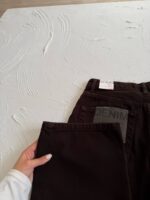 شلوار واید رویال جین جک پات رنگ قهوه ای سوخته قد 90 کد 7000406 - تصویر 3