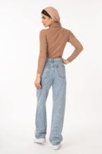 شلوار استریت لاین رویال جین جک پات رنگ آبی روشن  قد 110 کد 112444 - تصویر 2