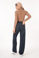 شلوار نیم بگ رویال جین جک پات آبی تیره قد 110 کد 801110 (کپی) - تصویر 2