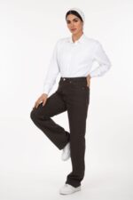 شلوار استریت لاین رویال جین جک پات رنگ قهوه ای سوخته قد 108 کد 701101 - تصویر 3