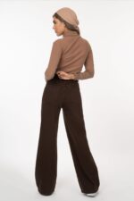 شلوار بگی رویال جین قهوه ای سوخته جک پات  jackpot قد 110 کد 801502 - تصویر 2