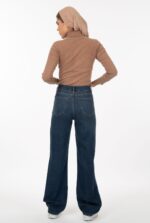 شلوار استریت لاین رویال جین جک پات رنگ آبی تیره قد 108 کد 452832 - تصویر 2