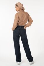 شلوار نیم بگ رویال جین جک پات آبی تیره قد 110 کد 104105 (کپی) - تصویر 2