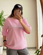 تیشرت باکسی love more کد 0176 - تصویر 3