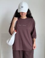 تیشرت باکسی love more کد 0176 - تصویر 4