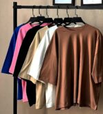 تیشرت باکسی ساده کد 0193 - تصویر 4