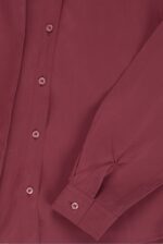 شومیز سیلک سلین رویال جین زرشکی  قد 65 کد 0193 - تصویر 5