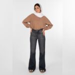 شلوار بوت کات جک پات رویال جین طوسی آبی  قد 110 کد 0202